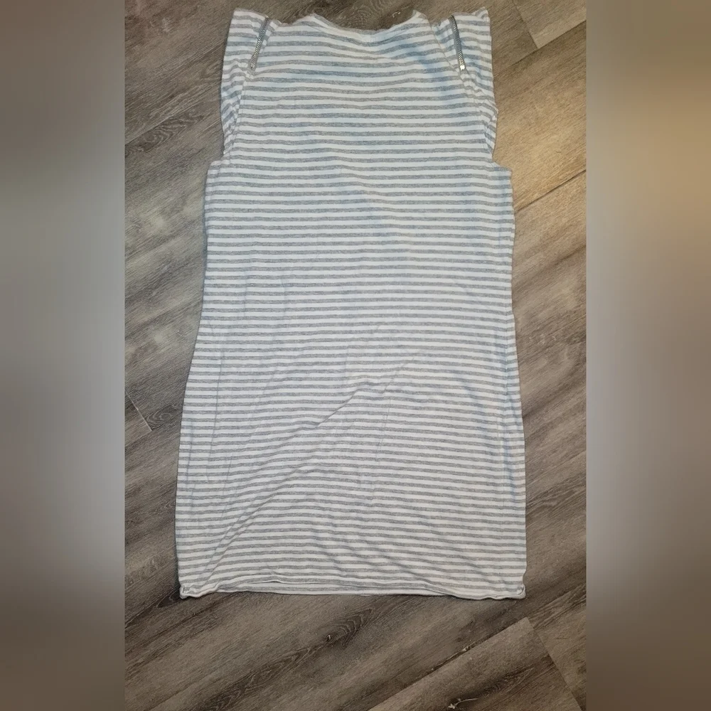 Michael Kors T-Shirt Style Mini‎ Length Dress Pearl Heather, Medium